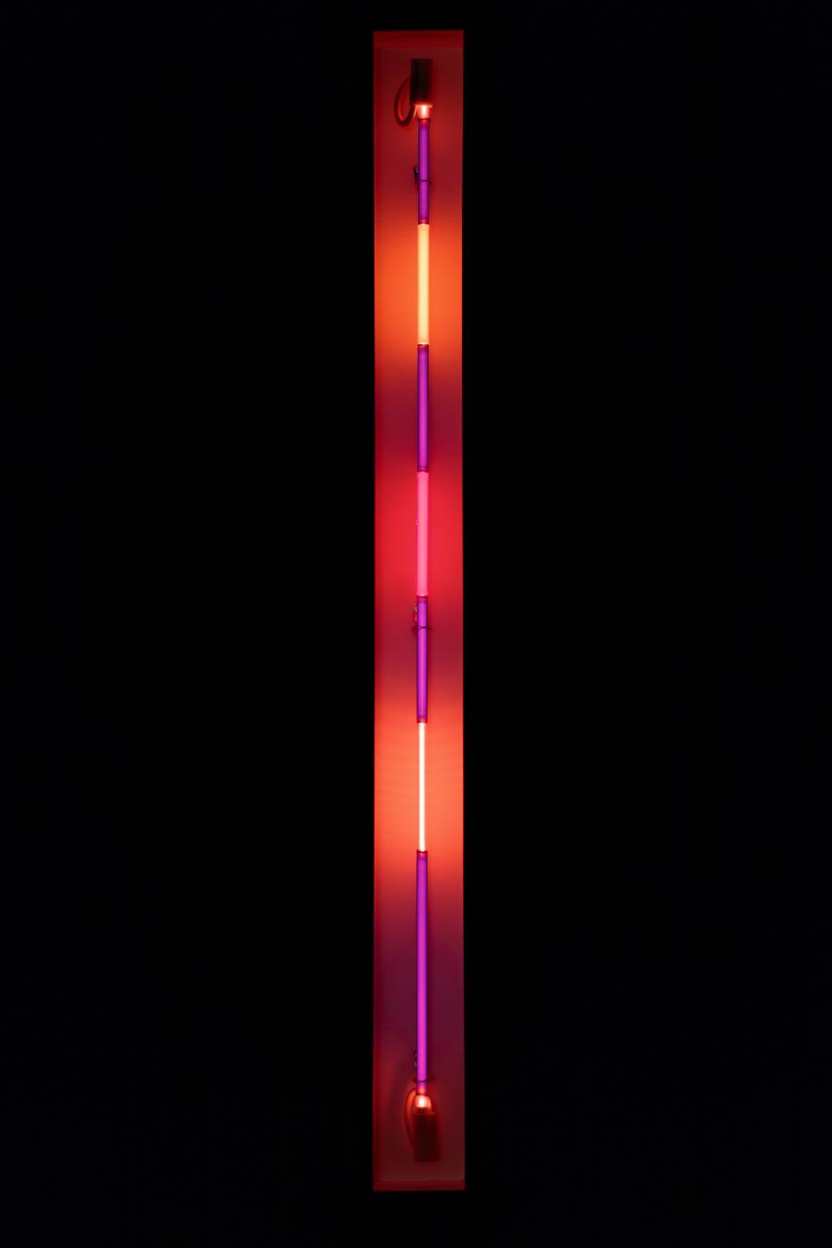 Light fixture with colorful gradient