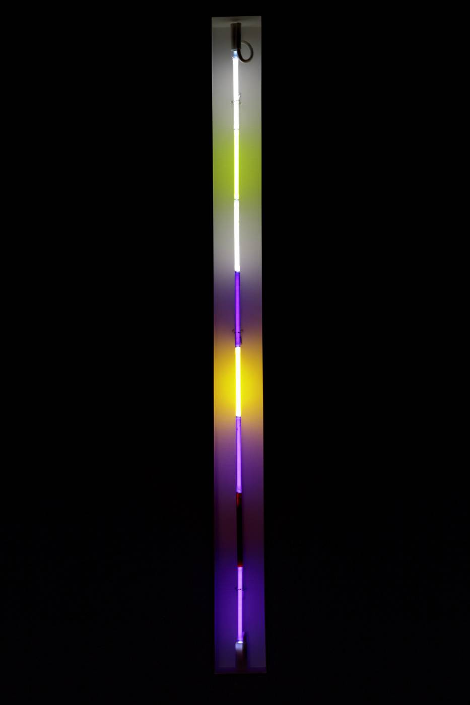 Light fixture with colorful gradient