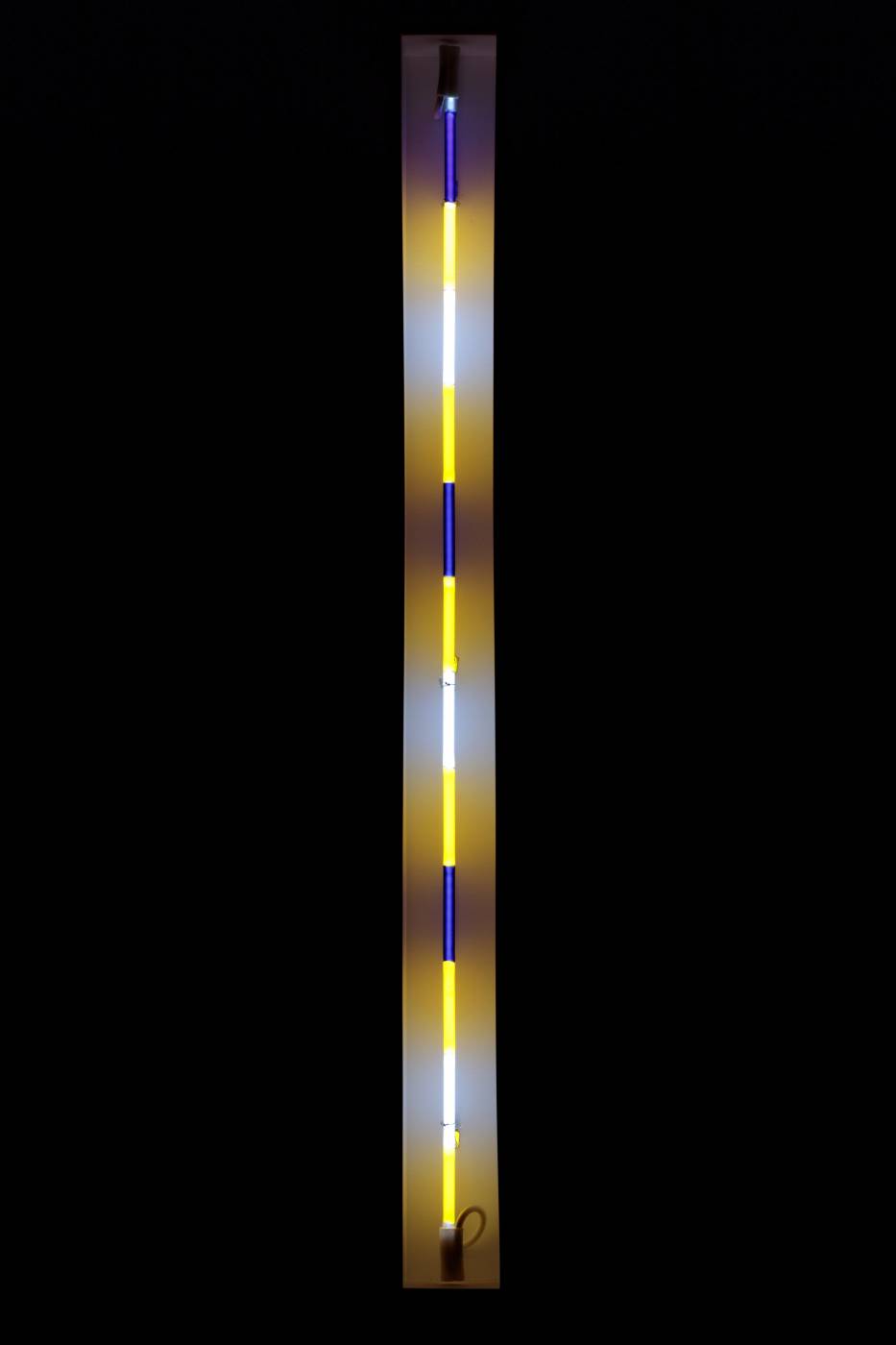 Light fixture with colorful gradient