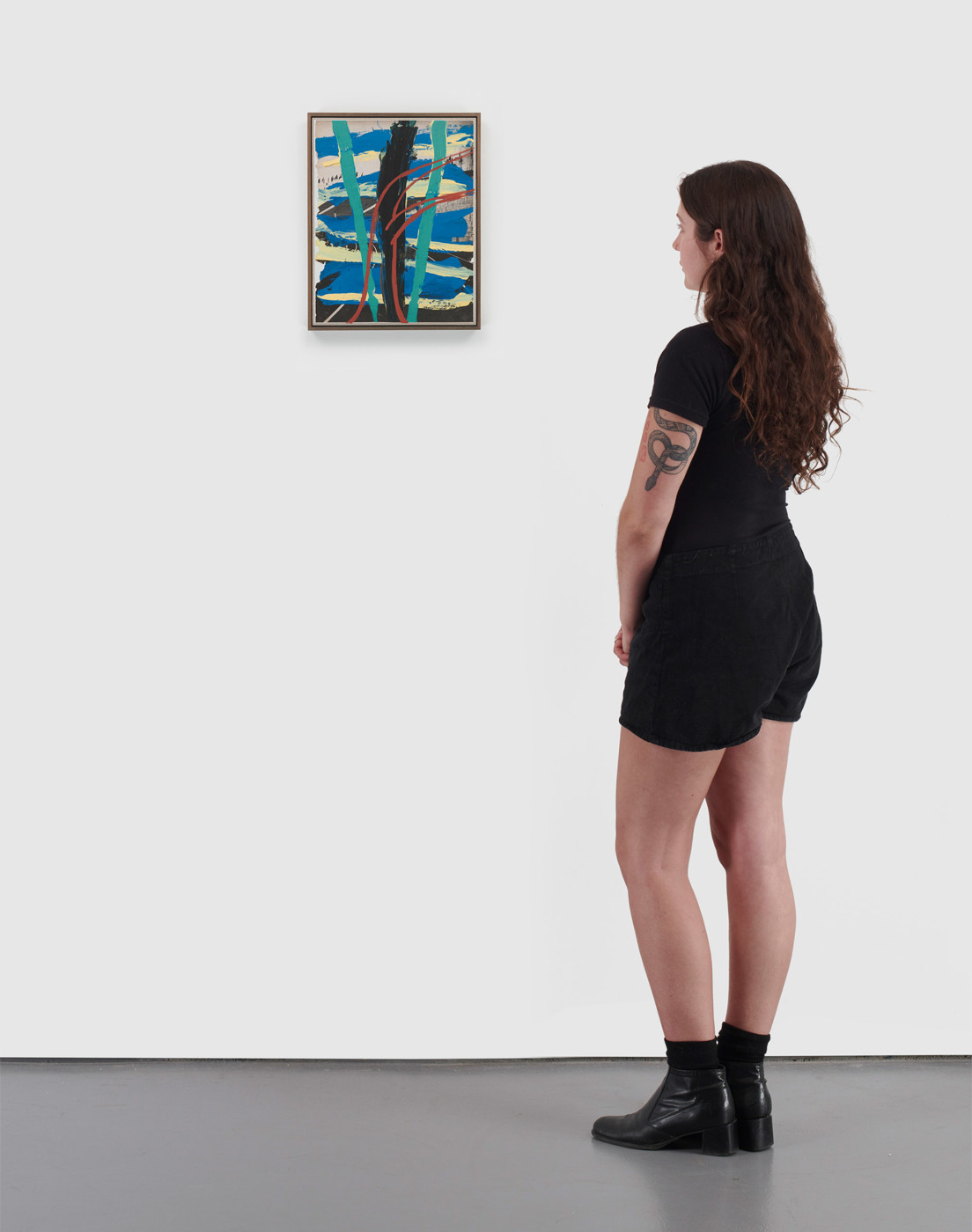 Artwork with person for scale